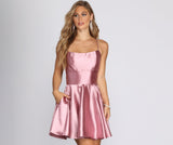 Frida Satin Party Dress