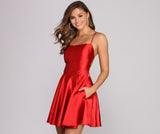 Frida Satin Party Dress