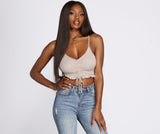 Get A Cute 'Fit In Knit Cropped Tank