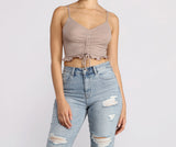 Get A Cute 'Fit In Knit Cropped Tank