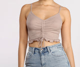 Get A Cute 'Fit In Knit Cropped Tank