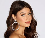 Get In The Spirit Drop Hoop Earrings