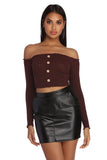 Get Stylish With Knit Crop Top