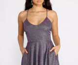 Gianna Formal Glitter Skater Dress