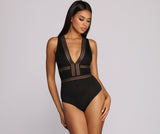 Go Deep Lace V Bodysuit