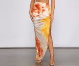 Golden Hour Tie-Dye Maxi Skirt