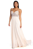 Gracelyn Formal Pearl Chiffon Dress