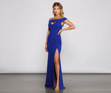 Harlowe Formal Off The Shoulder Crepe Dress