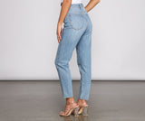 High-Rise Slim Straight Jeans