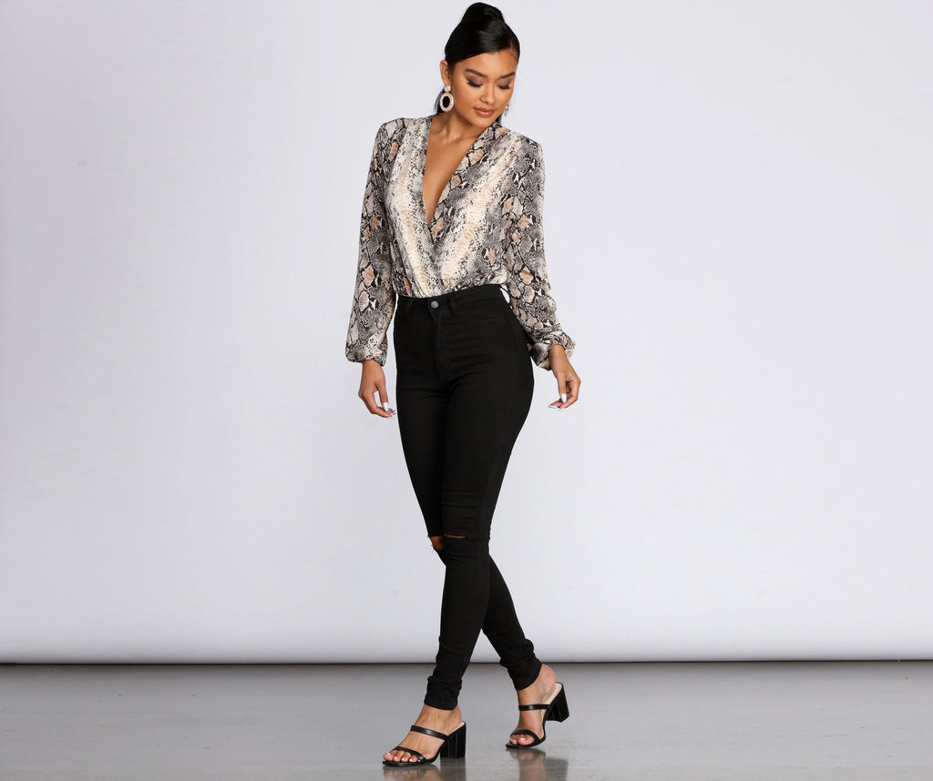 High Waist Slit Jeans main image 1