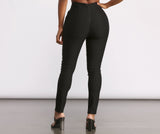 High Waist Tapered Skinny Leg Dress Pants