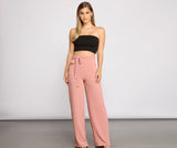 High Waist Tie Waist Linen Pants