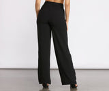 High Waist Tie Waist Linen Pants