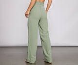 High Waist Tie Waist Linen Pants