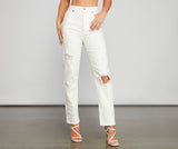 Kultige High Rise Destructed Boyfriendjeans