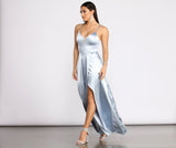 Ilana Satin Column Gown