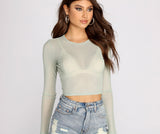 In A Mesh Mood Crop Top