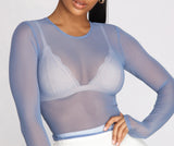 In A Mesh Mood Crop Top