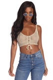 In The Loop Crotchet Crop Top