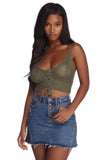 In The Loop Crotchet Crop Top