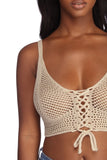 In The Loop Crotchet Crop Top