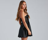 Irie Formal Sequin And Satin Party Dress