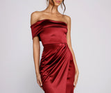 Isla Formal One Shoulder Satin Dress