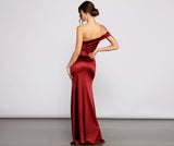 Isla Formal One Shoulder Satin Dress