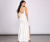 Jacie Formal Sequin Scroll Dress