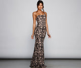 Jasmine One-Shoulder Sequin Mermaid Dress