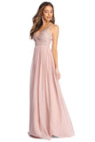 Jewel Formal Beaded Chiffon Dress