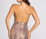 Joan Formal Iridescent Sequin Dress