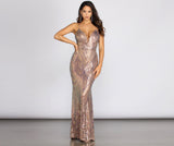 Joan Formal Iridescent Sequin Dress