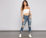 Josie Mid-Rise Cropped Skinny Jeans