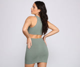 Keep It Trendy Cutout Mini Dress