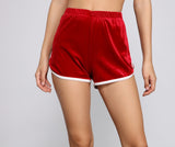 Keep It Trendy Velvet Shorts