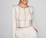 Keepin' Knit Trendy Crop Top