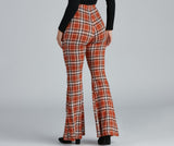 Keeping It Trendy Plaid High Waist Pants