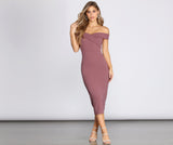 Kiabeth Off Shoulder Midi Dress