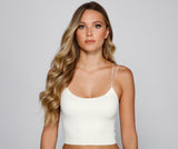 Lace-Back Long Line Bralette