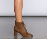 Lace It Up Heeled Booties