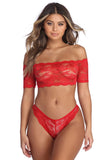 Lace Me Down Bralette Panty Set