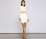 Lace Show 'Em Who's Boss Mini Dress