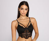 Lace and Love Longline Caged Bralette