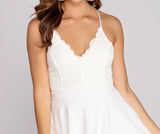 Layered In Lace Skater Dress