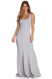 Leyla Formal Crepe Mermaid Dress