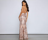 Lila Formal Open Back Sequin Mermaid Dress