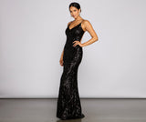 Lila Formal Open Back Sequin Mermaid Dress