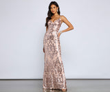 Lila Formal Open Back Sequin Mermaid Dress