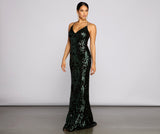 Lila Formal Open Back Sequin Mermaid Dress